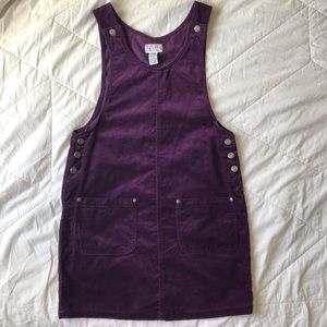 Dark Purple Arizona Jean Co Overall 2 Pocket Dress